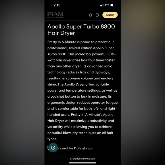 Pretty in a minute blowdryer, brand new! - Picture 2 of 3